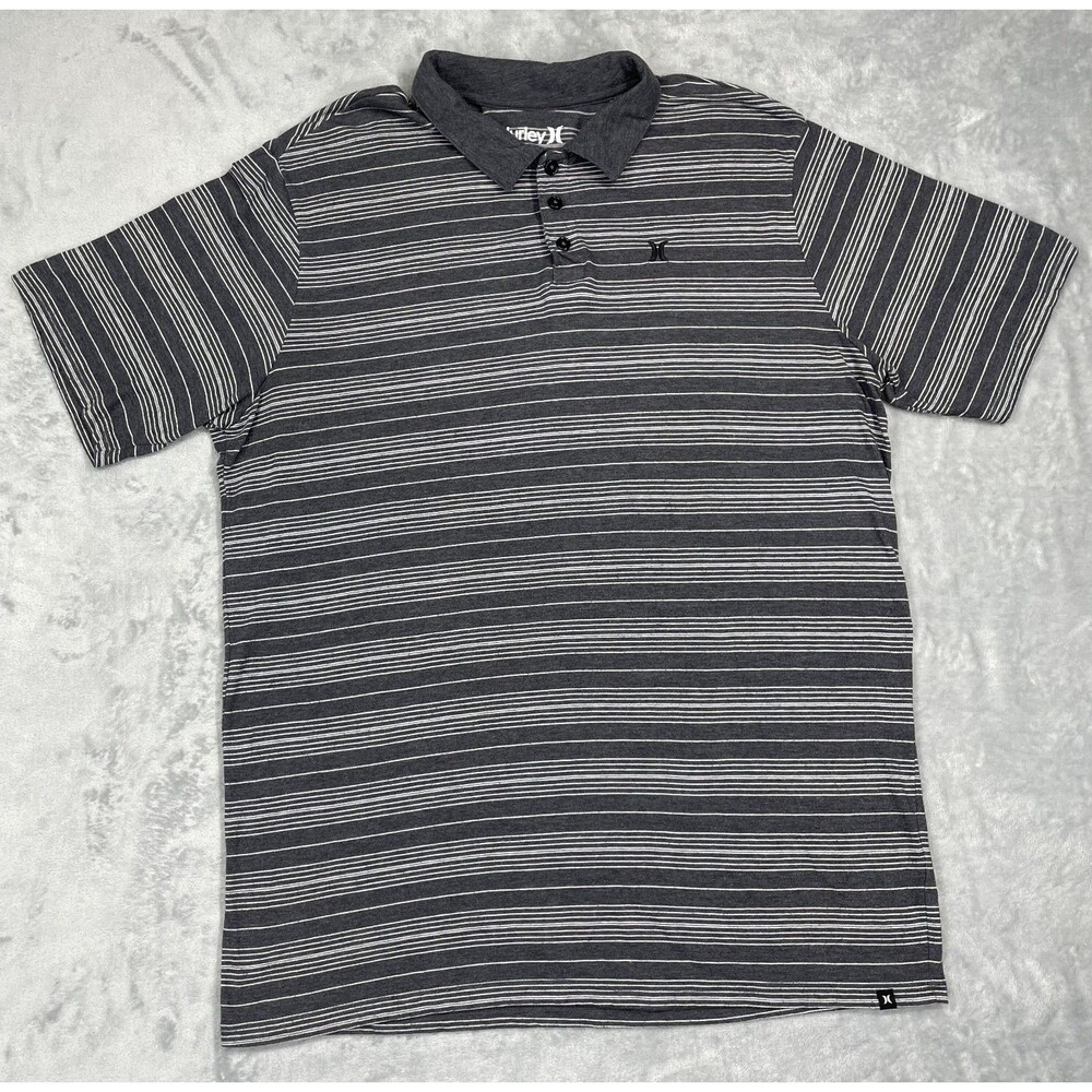 Hurley Men's XL Polo Striped Short Sleeve UEC